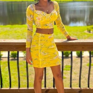 Two piece floral set